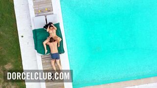 DorcelClub: Sex around the pool with a big titted STEPMOM