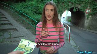 Skinny European Model Sexy Girl Blasted for a Few 100 Euros