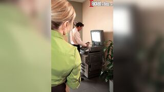 Is this your cunt in the copy machine?! - Luna Azul