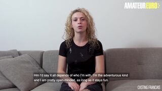 CASTINGFRANCAIS - Horny Blonde Fucked Deep In Her Twat On Camera - AMATEUREURO