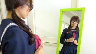 Azusa Misaki in uniform screwed at school