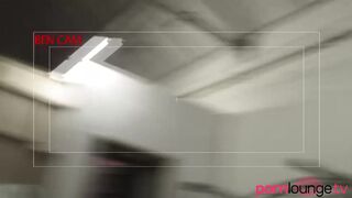 Costumed babes in 4some mouth & booty jizzed