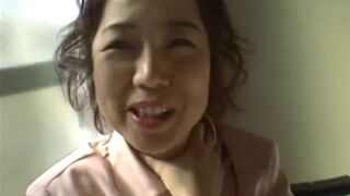 Japanese Mom Masturbate unshaved twat with vibrator