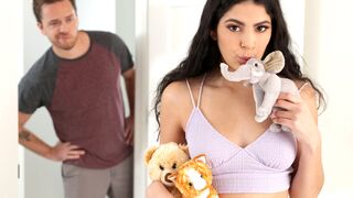 Latin teen step sister Angel Gostosa had a crazy family sex fantasy
