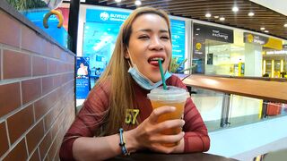 Big tits amateur Thai STEPMOM GF  sex after a visit to the mall