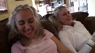 Stripteasing teen babes show off their bodies