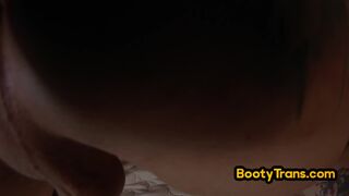 Transsexual lady ravaged by dirty guy in tight butthole