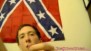 Nerdy fellow Rainer masturbates & gets his prick sucked off
