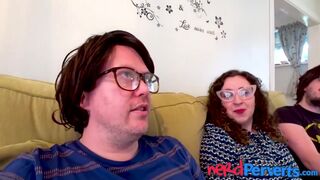 UK heavy hottie in reality porn convinced to have 3some