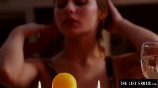 Clara D's unshaved muff demands a lot of stimulation