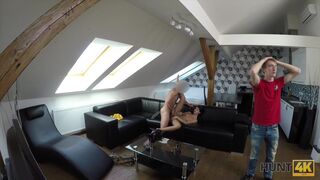 Summer Day gets screwed next to her cuckold BF