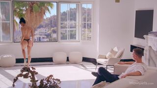 WOWGIRLS Gorgeous girl Kama Oxi luring her boyfriend into amazing hardcore action