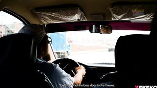 Venezuelan girl arrives to Peru to work and gets fucked by a fake transport