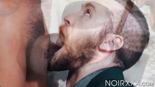 Bearded Ziggy Banks & Marquee D Angelo unleashes sloppy blowjobs & booty worsh