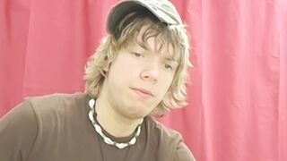 Interviewed  twink Chris Martinson masturbates & cums