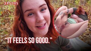 Ersties - Charming American Hottie Autumn Finds A Quiet Place To Masturbate Outdoors