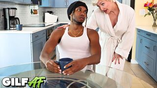 OLD WOMAN Perks Him Up! DD- White Hardcore Interracial OLD WOMAN