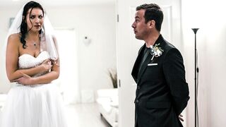Big ass MILF bride fucks huge dick ex one last time before wedding