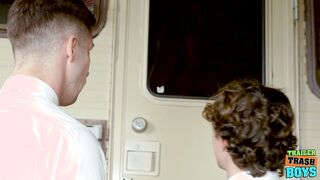 TRAILERTRASHBOYS Virgin Twink Eddie Patrick Fucked By Masculine Jason