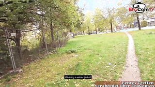 Outdoor Adventure: Slim Bitch with Small Titties Gets Ravaged in the Open