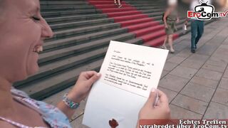 Street Encounter with a Mesmerizing Natural Blonde