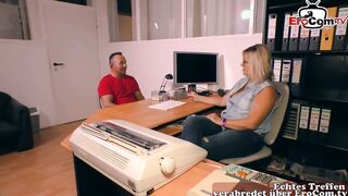 Office Temptation: Horny Boss Lures Workmate into Bed